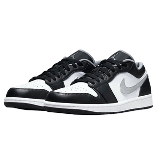 grey black and white jordan ones
