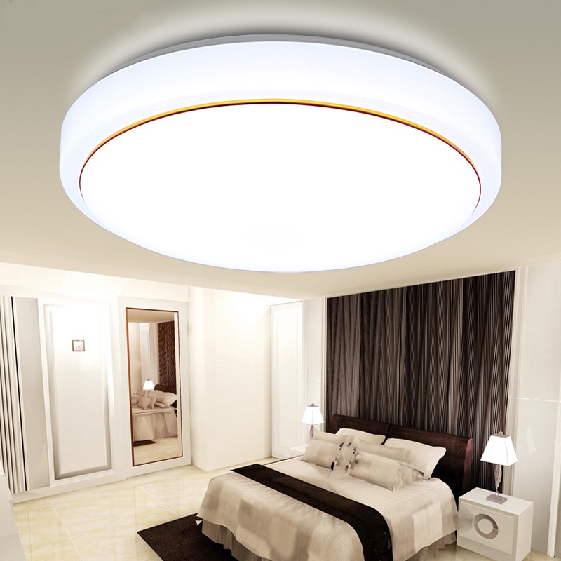 Lampu LED Plafon Modern 24 W 26 cm Warm White - DZ5730 -7RLLC8WO  White/Gold