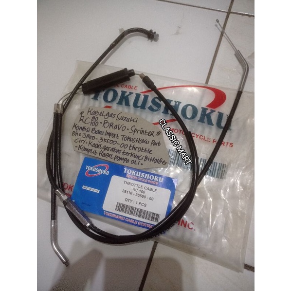 KABEL GAS KAWAT GAS SUZUKI RC80-RC100-RC 80-RC 100-RC-BRAVO-SPRINTER