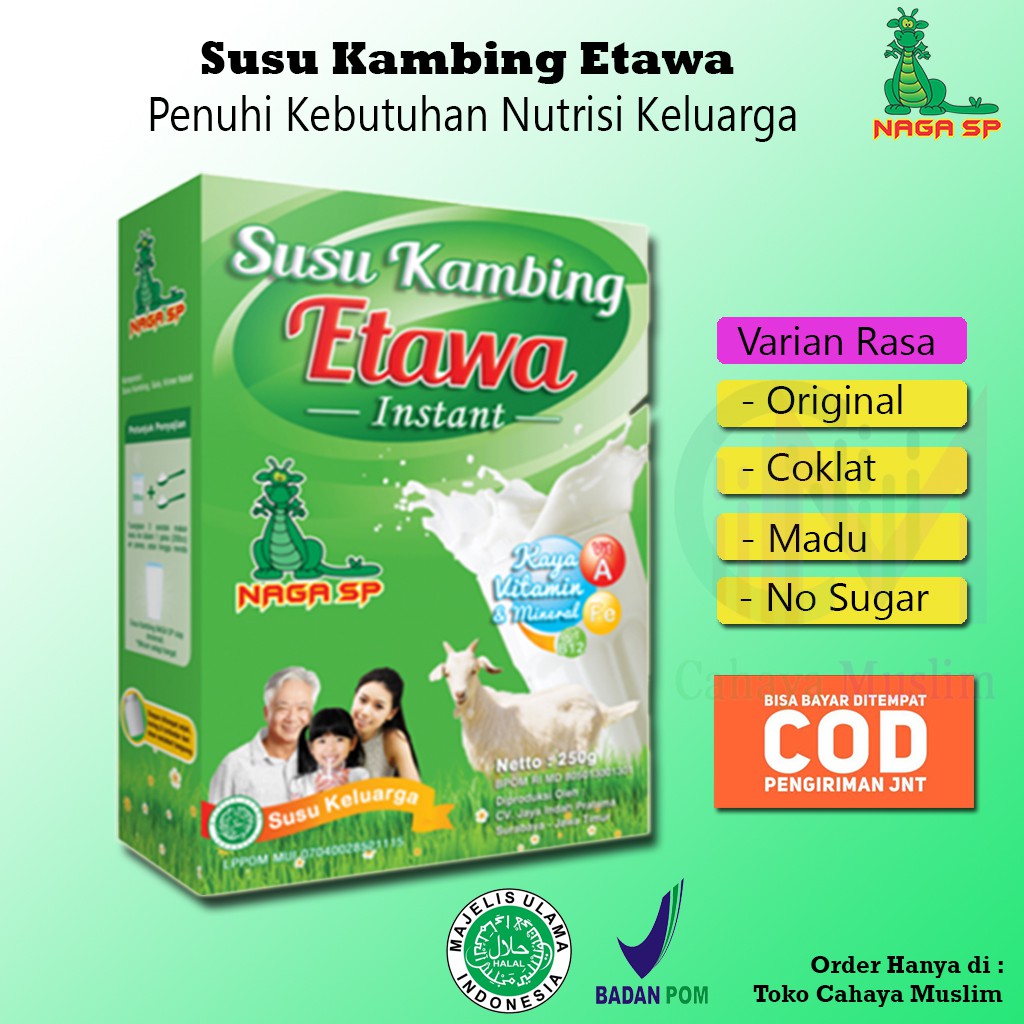 

SUSU Kambing Etawa Asli Murni & Bisa Pilih Rasa (BISA COD)