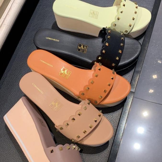 Sendal wedges urban n co original 5 warna PROMO