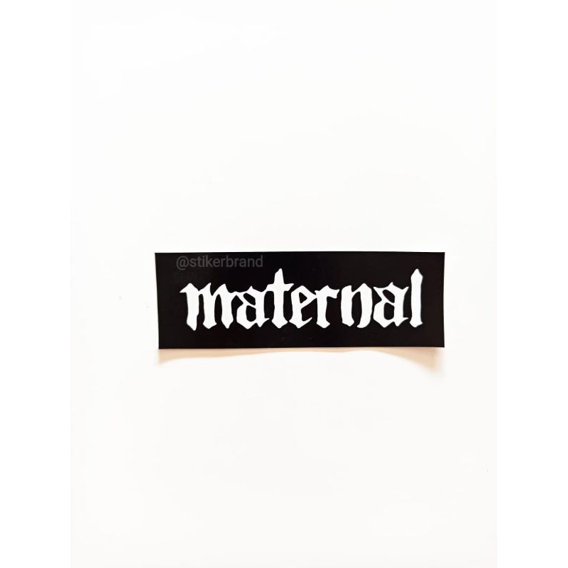 

Stiker brand stiker distro maternal bahan graftac anti air