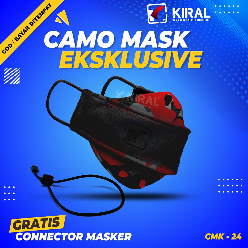 KIRAL Masker Keren Cowok Distro Kekinian Murah Premium Masker Camomask Terbaru