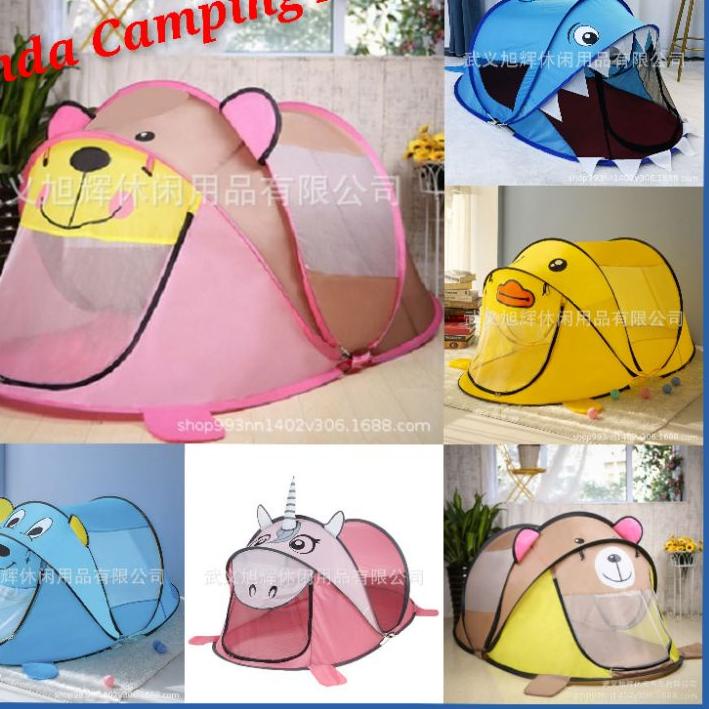 ✧ TENDA ANAK MODEL HEWAN BONUS TAS TENDA CAMPING ANAK LIPAT TENDA ANAK TENDA MAINAN ANAK TENDA CAMPI