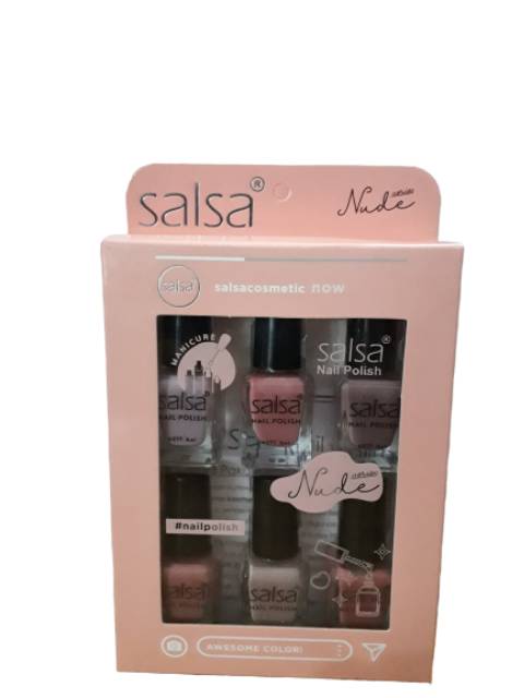 [9 warna] Salsa Nail Polish Nude/ Kutex kuku warna/ kutek/ pacar berkualitas BP-POM