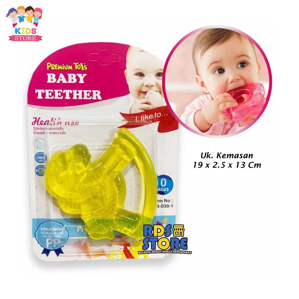 Mainan Gigitan Bayi Premium Toys | Baby Teether Silicon | Pegangan | 1/2/3/4 | Empeng Bayi 0 6 Bulan