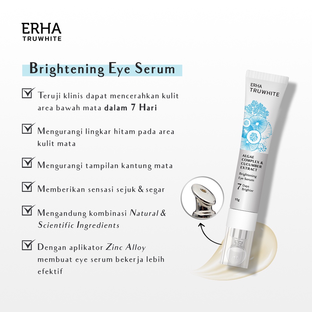 ERHA Truwhite Algae Complex &amp; Cucumber Extract Brightening Eye Serum