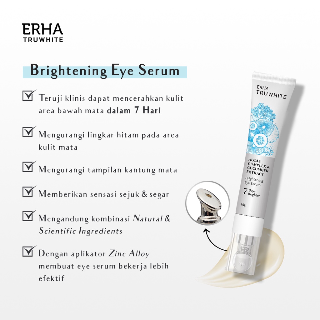 ERHA Truwhite Algae Complex &amp; Cucumber Extract Brightening Eye Serum