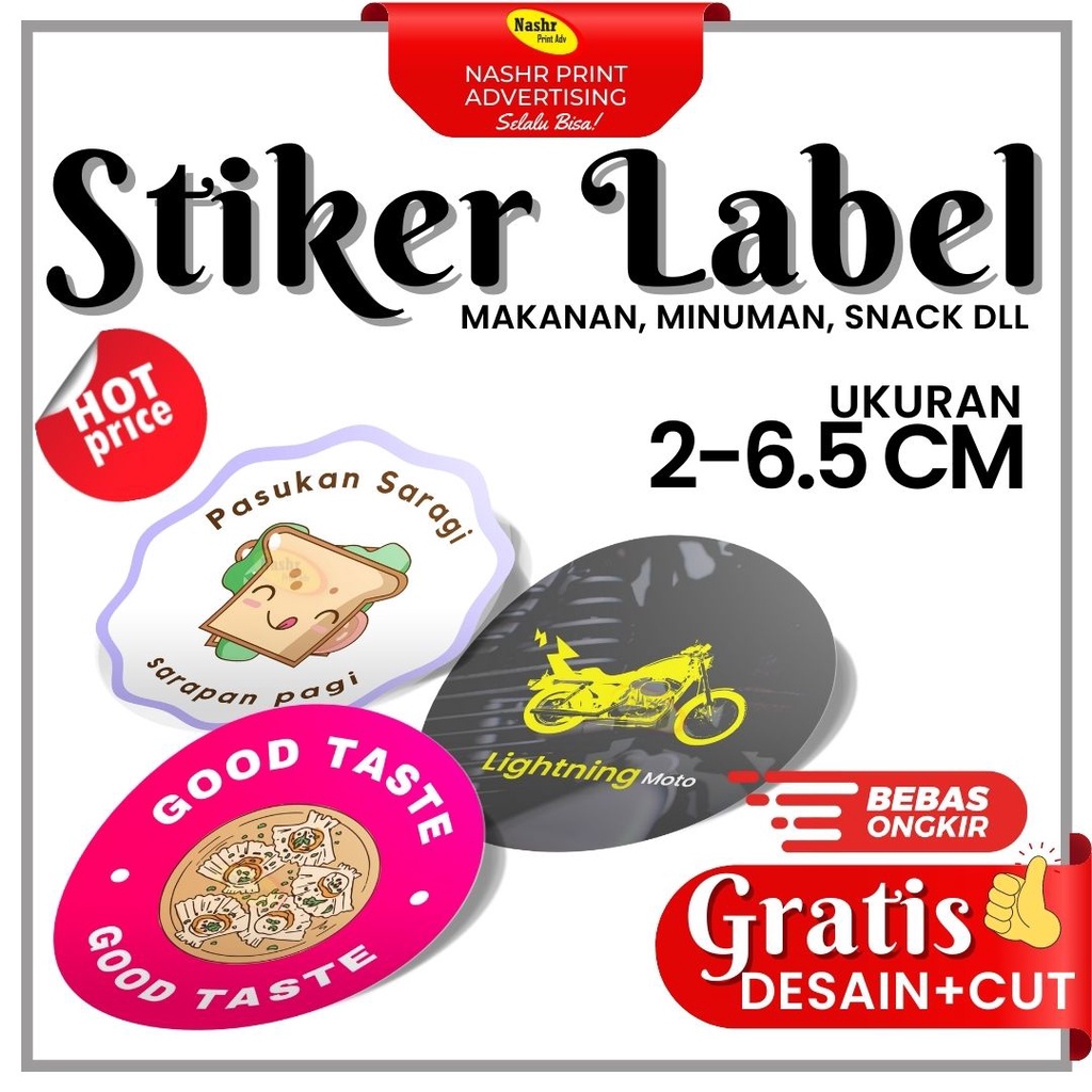 

STIKER LABEL GRATIS DESAIN / STIKER LABEL WATERPROOF VINYL GLOSSY GRATIS CUTTING
