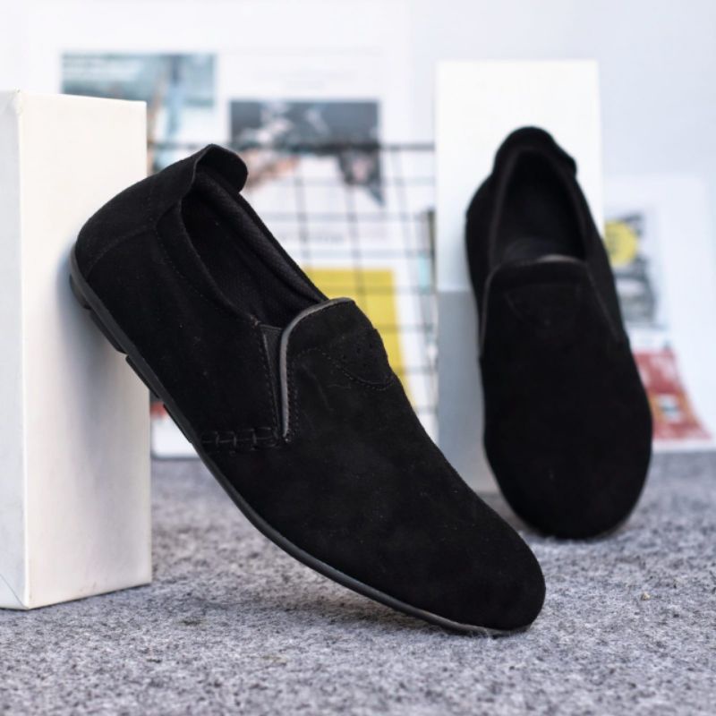 Sepatu Pansus pria Casual Terbaru Slop Slipon Mocasin Trendy Gaul Laki Kerja Bisa Formal Murah
