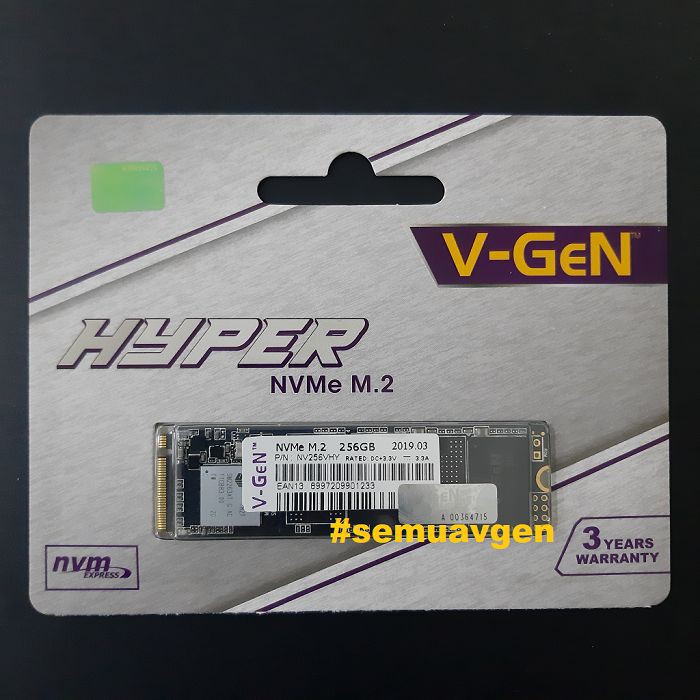 SSD V-GEN M.2 NVMe 256GB HYPER