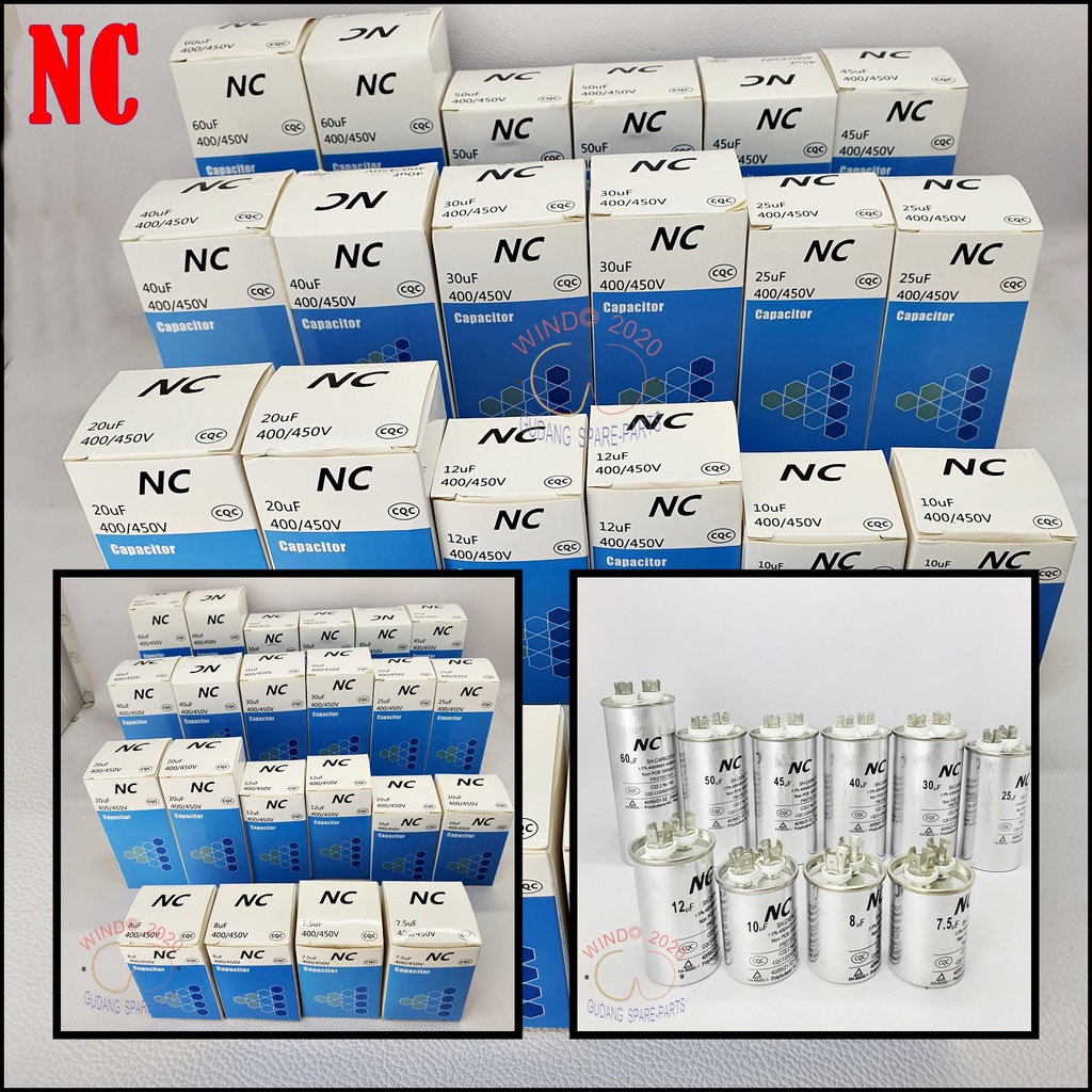 KAPASITOR NC | RUNNING CAPACITOR | KAPASITOR STARTING 2 KAKI | ALCO AC