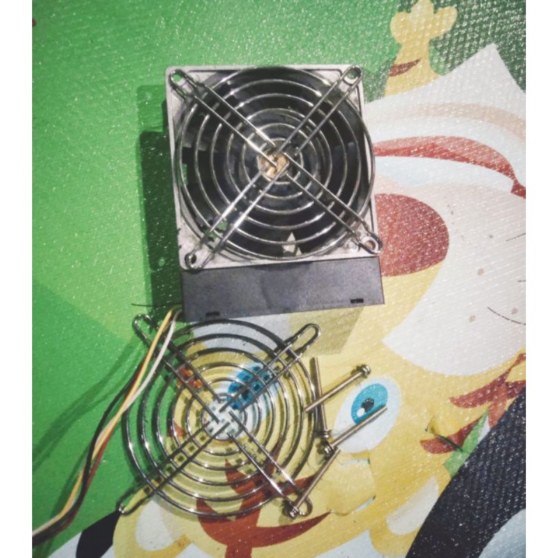 kipas fan Sanyo denki DC 48v 8cm 09a plus tutup mengaman  in japan