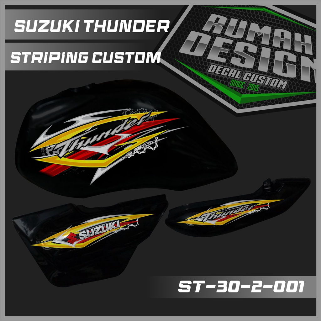 DECAL STICKER STRIPING SUZUKI THUNDER 125 CUSTOM 02