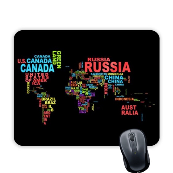 Peta Dunia Mouse Pad Alas Mouse Custom
