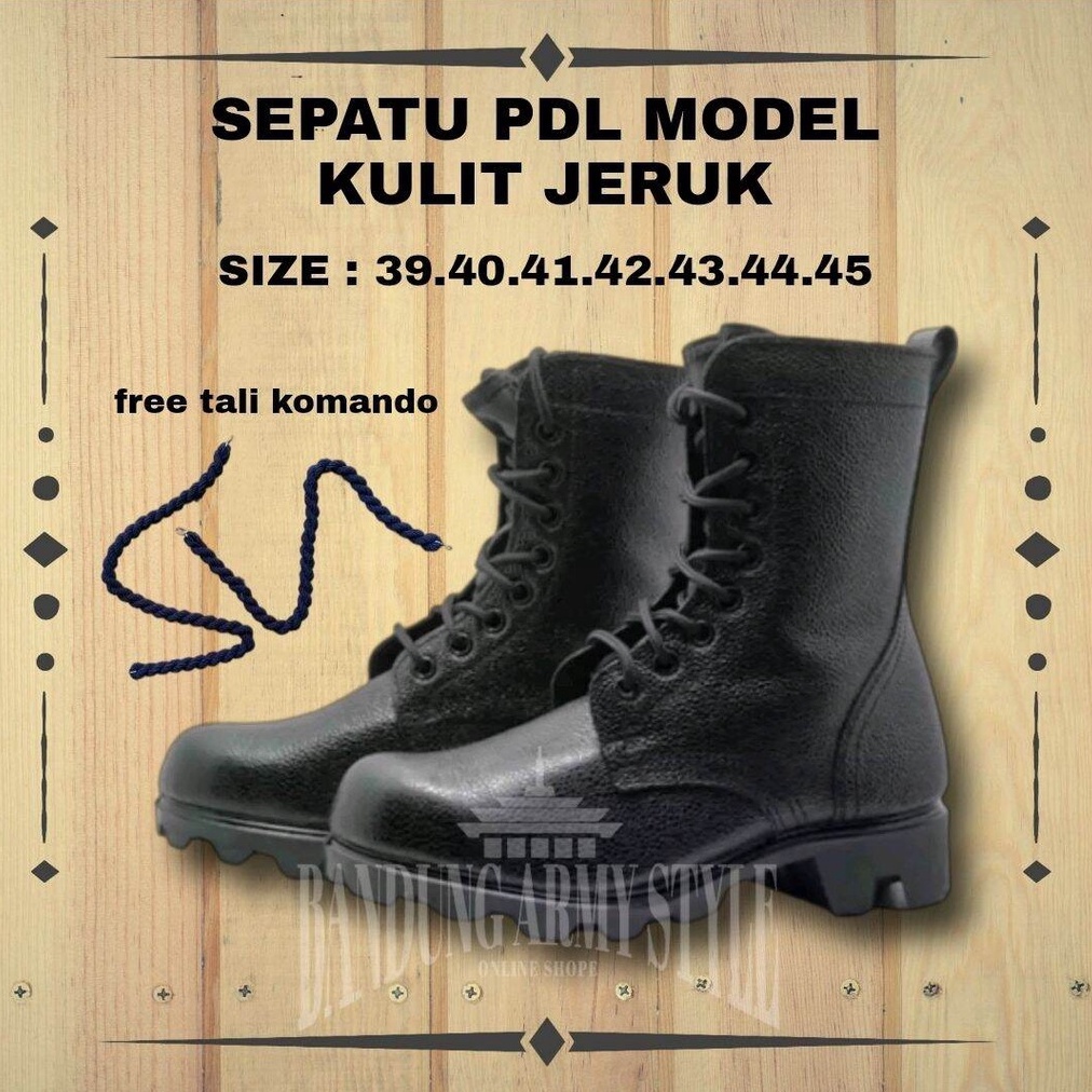 Sepatu PDL TNI Polisi Molding Kulit Jeruk Polri Satpam Security Pembekalan Berkualitas Murah Bandung SEPATU PDL SATPAM SEPATU PDL SECCURITY