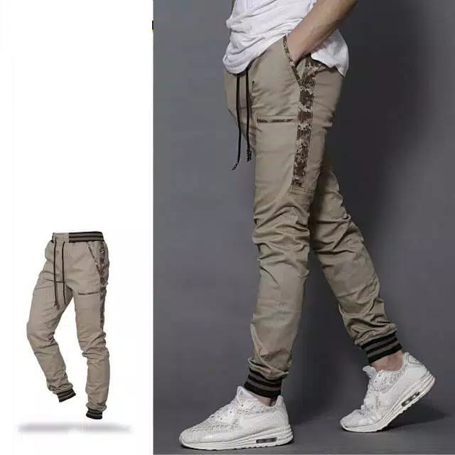 CELANA JOGGER PRIA LIST CAMO / CELANA JOGER