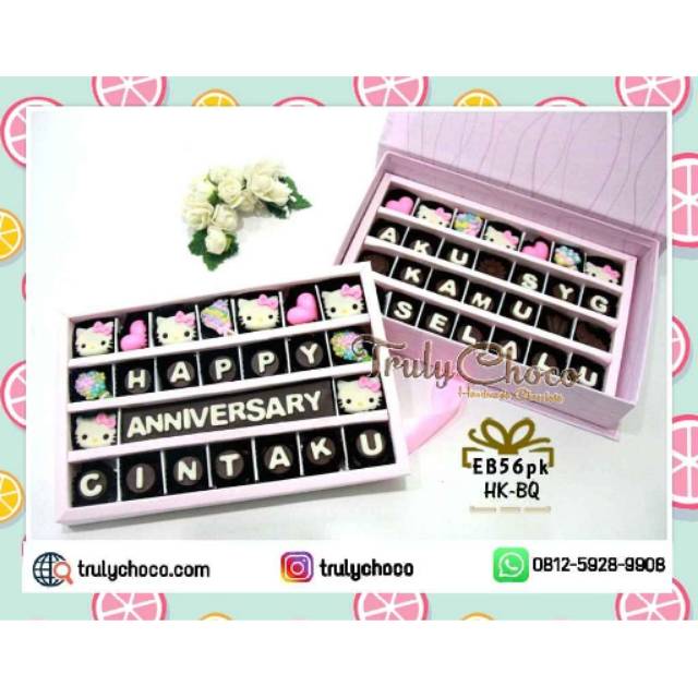 

Kado ulang tahun tema hello kitty coklat trulychoco