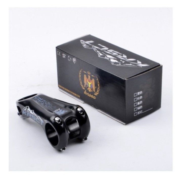 Stem KRSCT Hitam Rainbow 80 dan 100 mm angle 20 derajat 31,8 mm oversize