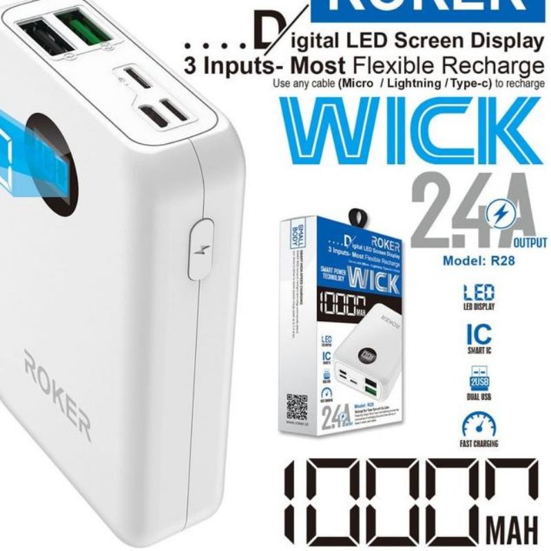 Powerbank Roker WICK 10000MAH