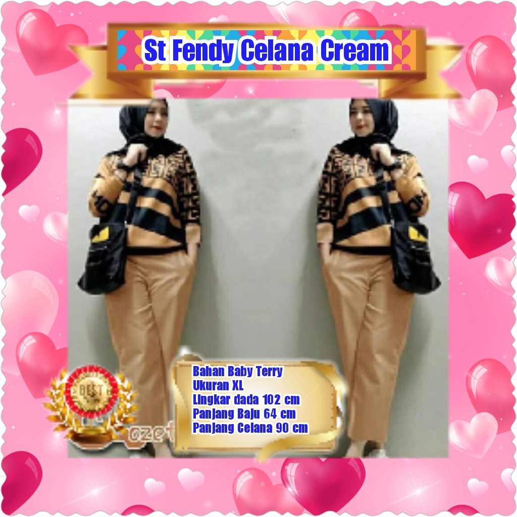 ST FENDY CELANA YELLOW/ RED/MERAH/CREAM/ MAROON / CREAM / NAVY /TERPOPULER TERLARIS