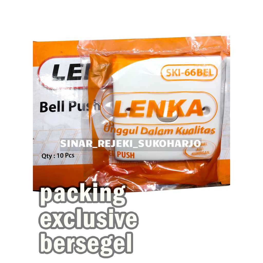 LENKA Saklar Bell Tekan Inbow / Tanam