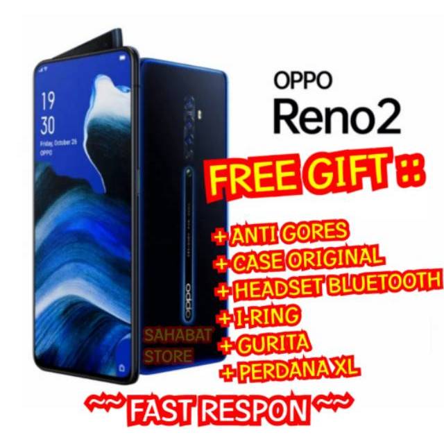 OPPO RENO 2 RAM 8 GB ROM 256 GB - GARANSI RESMI OPPO