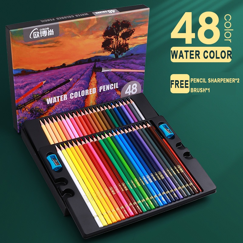 Jual 48/72/120/150/200 Professional Oil Color Pencil Set Watercolor Drawing Colored Pencils With Storage Indonesia|Shopee Indonesia