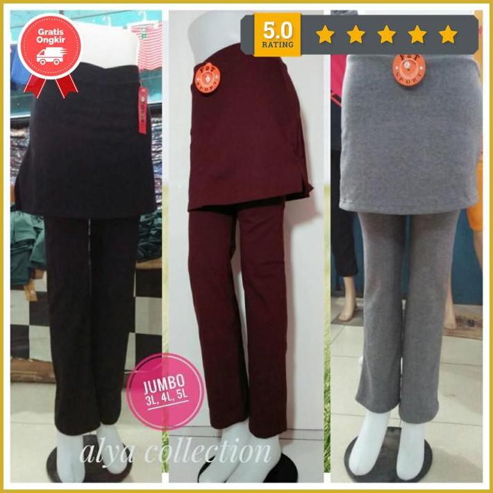 Celana Senam Rok Jumbo - Hitam Terlaris