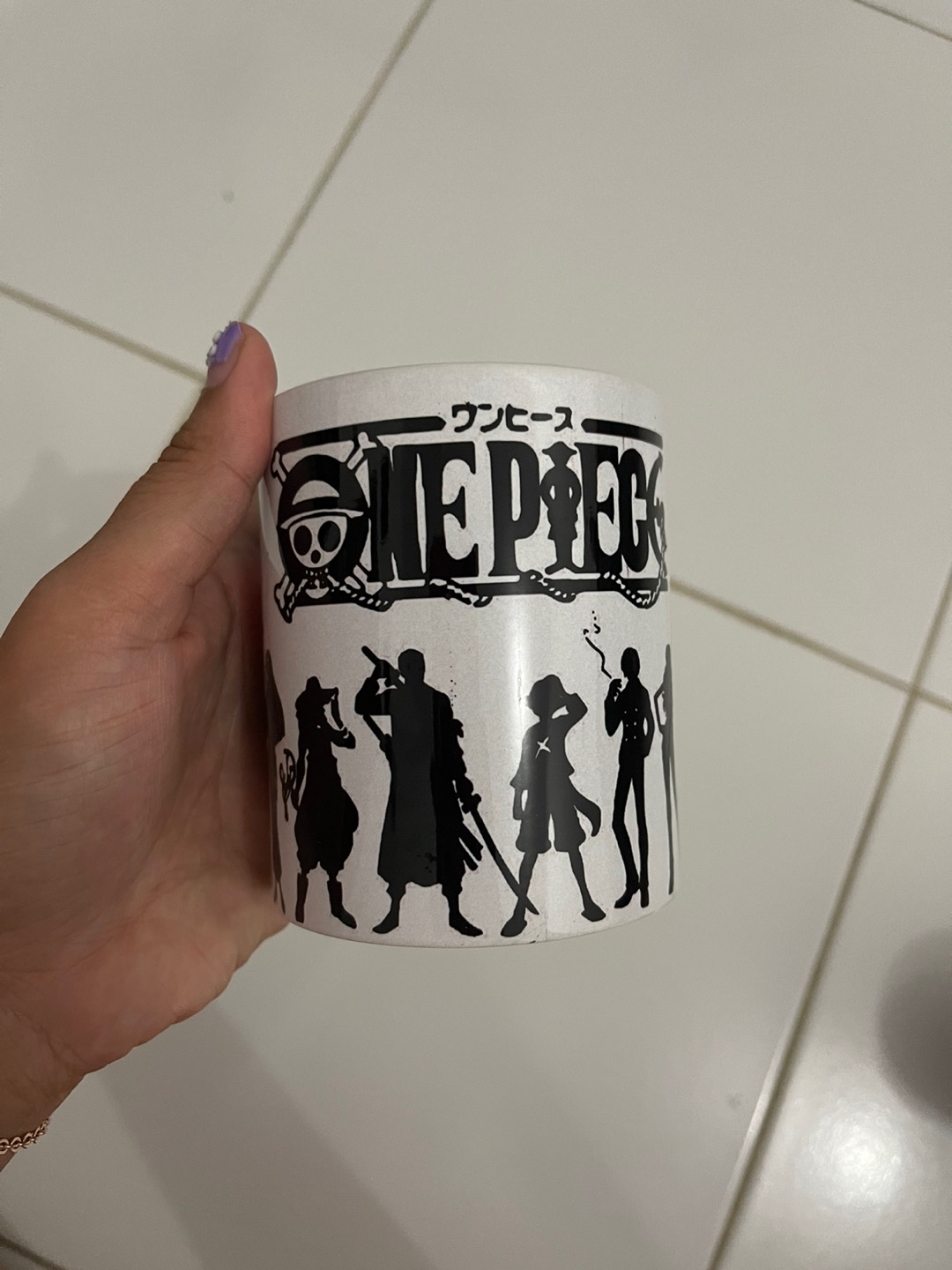 Semaumug Gelas Gift Cangkir Custom Mug Print One Piece Monkey D Luffy Zoro Sabo Asl