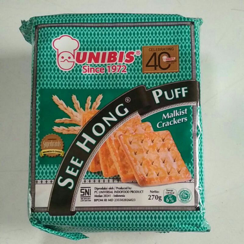 

Unibis Crackers Biscuit See Hong Puff 270 gr