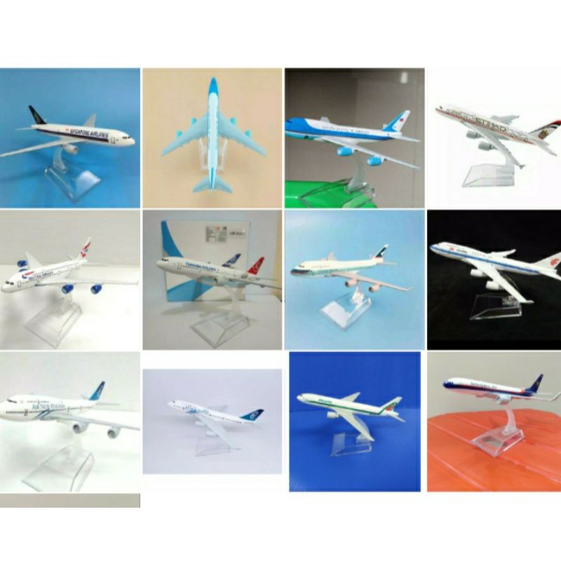 miniatur pesawat terbang Citilink, Singapura, British airways dll original full metal