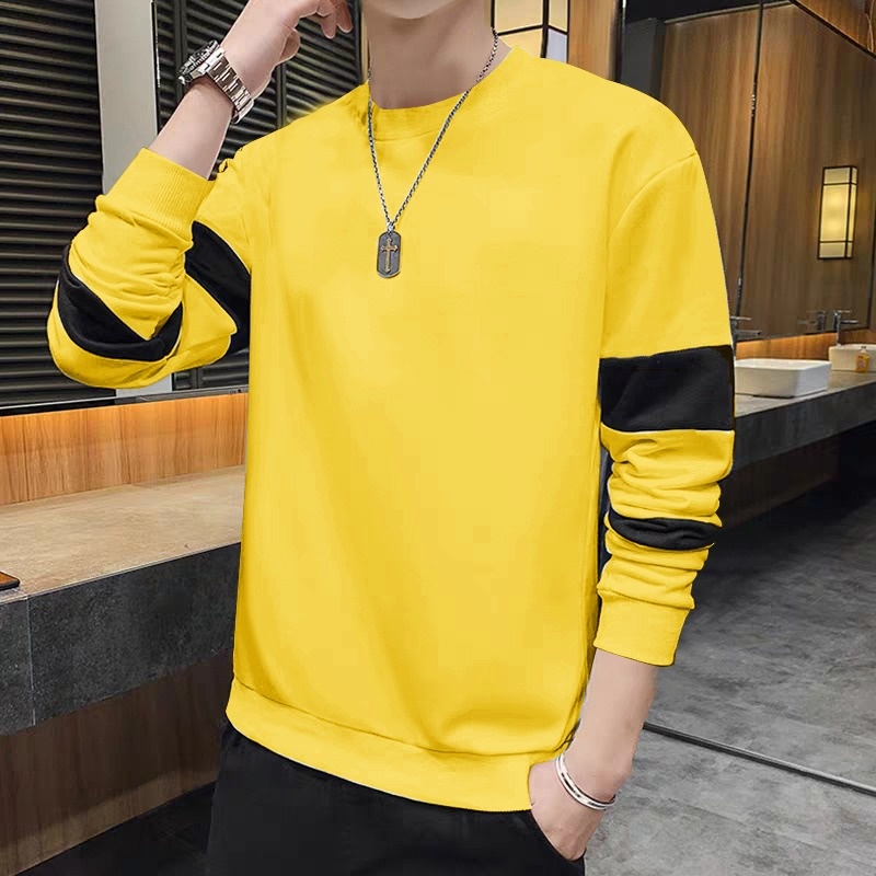 KIYOWO-BAJU SWEATER KAOS DISTRO PREMIUM ROBE LENGAN PANJANG PRIA CASUAL