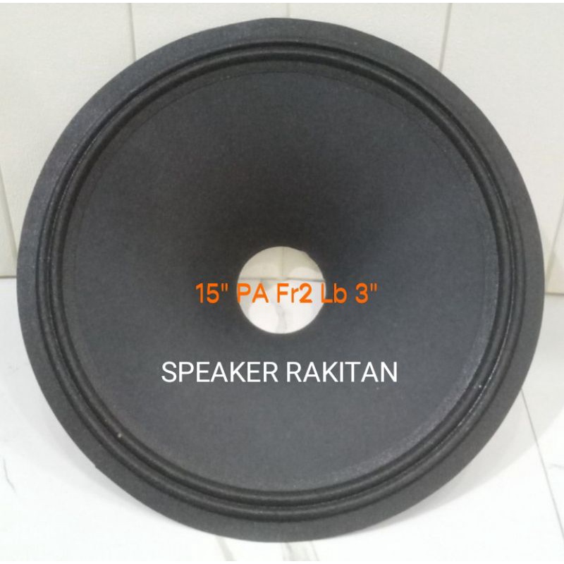 Daun speaker 15 inch PA Hitam Lubang 3 inch. 2pcs
