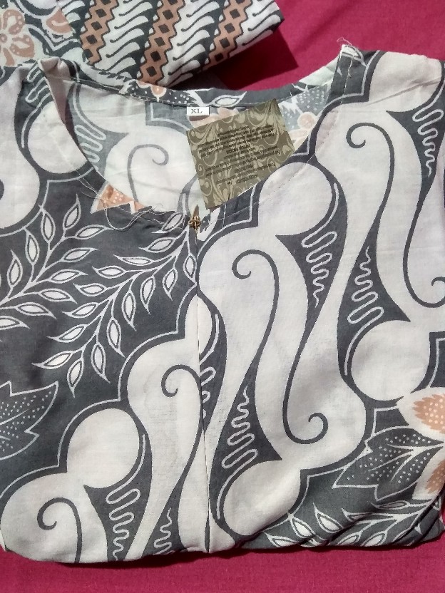 Tey-17 Batik Wanita Asj Sa Hrb026 Kenongo Kemeja Tosca Pendek