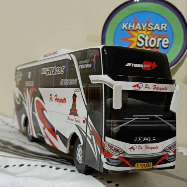 Miniatur bus bis shd HARYANTO MERAH