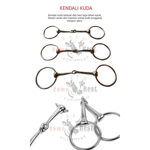 Kendali Kuda Bit kuda bahan besi chrome anti karat