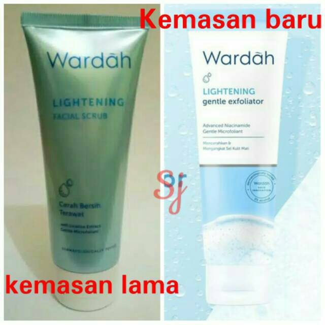 Wardah Lightening facial scrub / Lighteninggentle Excoliator 50 ml