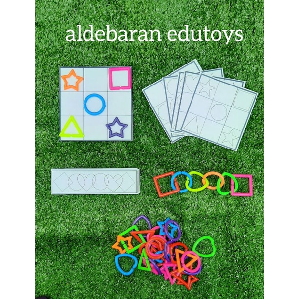 MAINAN EDUKASI LEGO GEOMETRI (RANTAI GEOMETRI, SUSUN GEOMETRI)