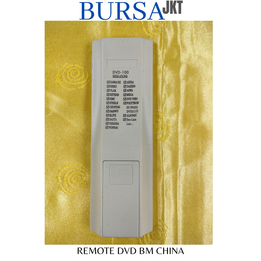 REMOTE DVD BM MULTI 100IN1 CHINA HIJAU KAWACHI GMC CRISTAL