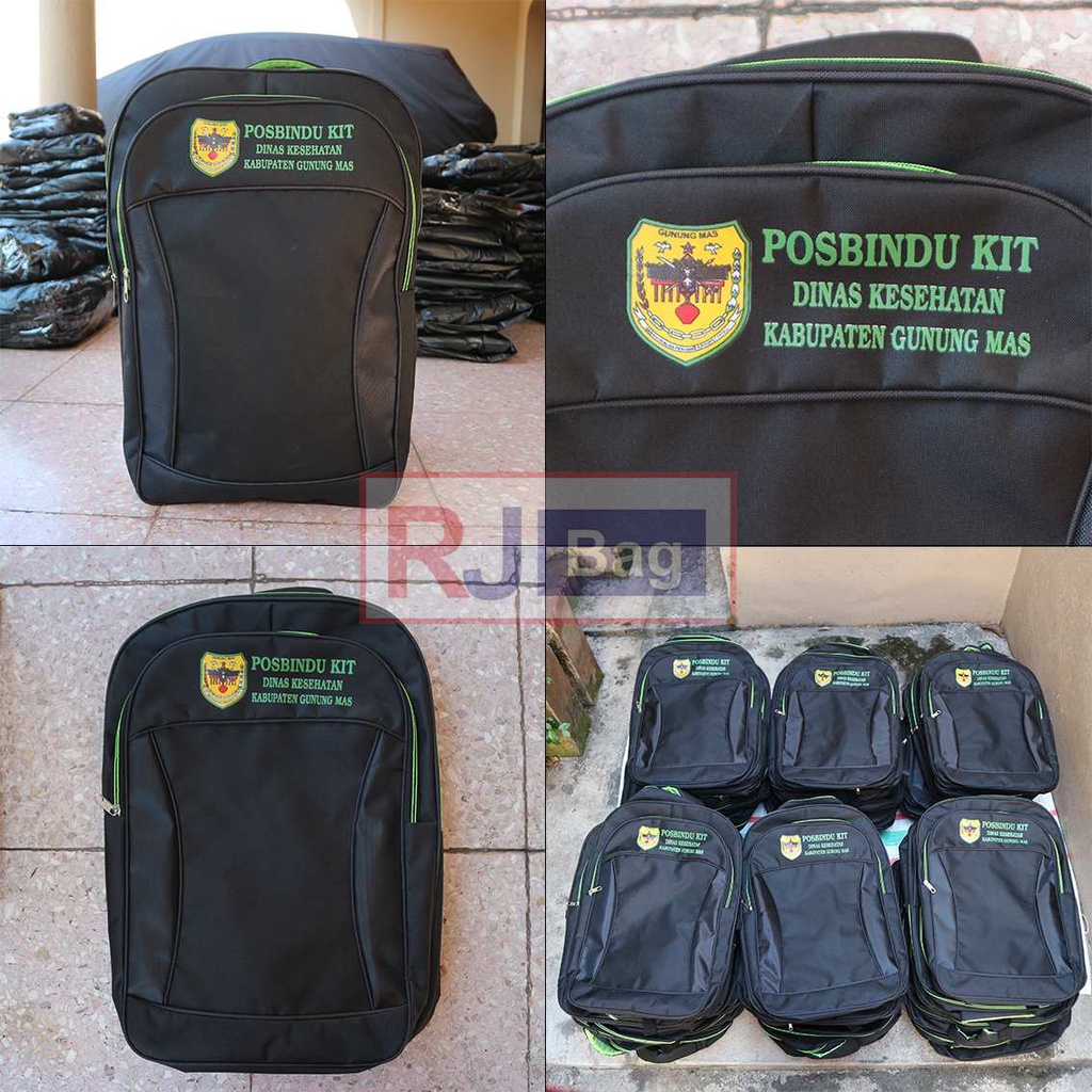 ORDERAN GROSIR SEMINAR SOUVENIR RANSEL POLO HIJAU SABLON POSBINDU KIT TAS GROSIR MURAH BERKUALITAS