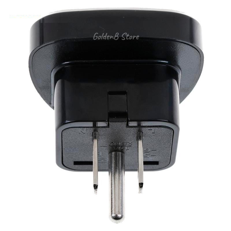 Universal EU UK AU to US USA Canada Taiwan AC travel power plug adapter converter