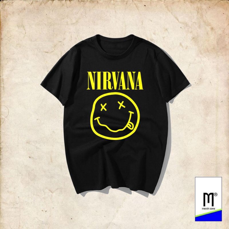T-Shirt Nirvana Smille (Oversized) Kaos Band Nirvana / Kaos Musik Nirvana