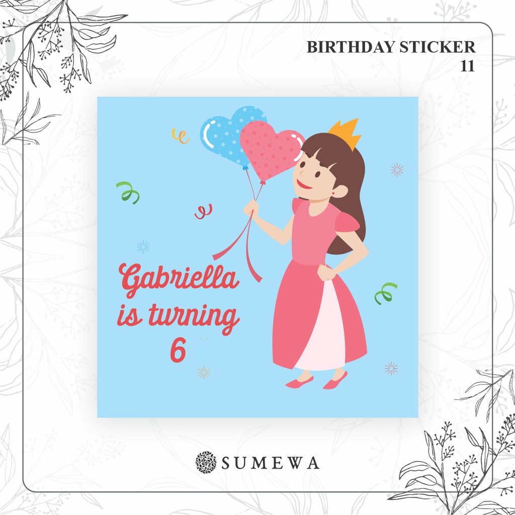 

Sticker Ulang Tahun / Birthday Sticker / Sticker Hampers Bingkisan Ulang Tahun - 11