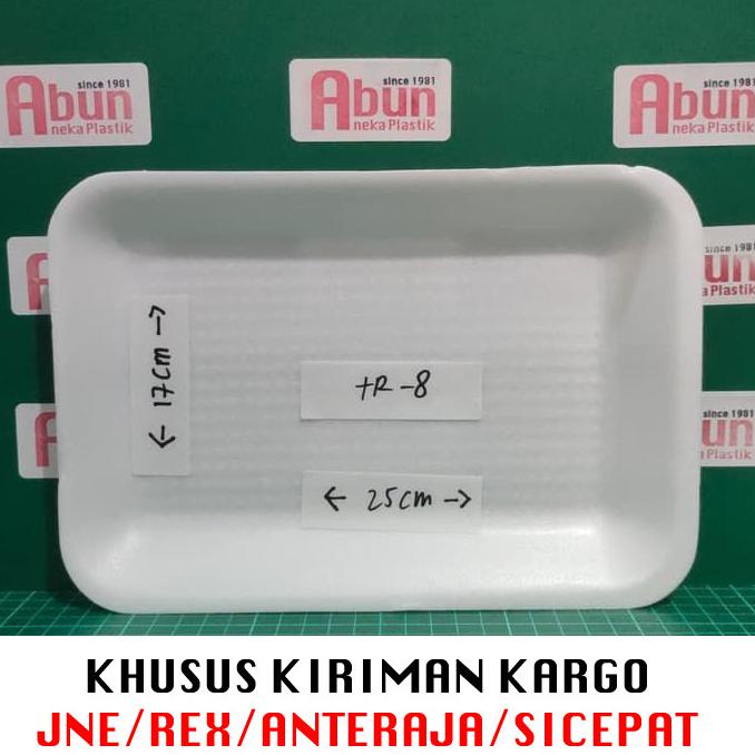 kios.lucinda - Tray Styrofoam TR-8 Isi 250pcs (SELAIN GOJEK/GRAB)