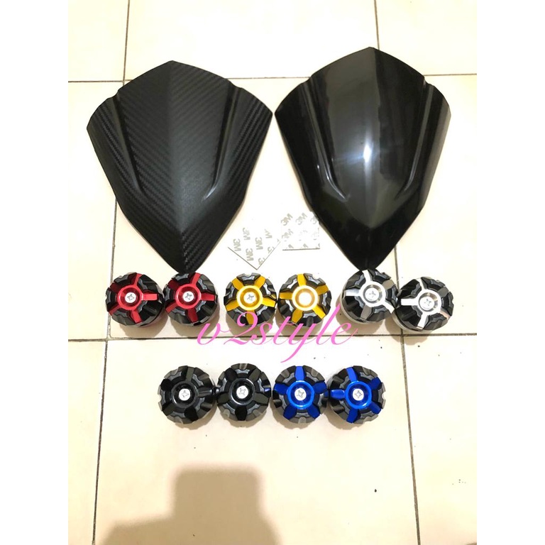 PAKET 2IN1 VISOR VARIO 125 150 VISOR VARIO 160 CBS NEW 2022 + JALU AS RODA JUMBO FULL CNC WARNA MERAH BIRU GOLD HITAM SILVER WINSIL VARIO KARBON VISOR VARIO 125 VISOR VARIO 150 DAN VARIO 125 LED ESP 2015 2016 2017WINDSHIELD VISOR VARIO 160 CBS 2021 2022