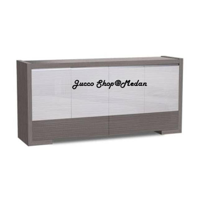 Buffet Siantano CR003 - Buffet Minimalis 160x76cm - Sideboard - Rak Serbaguna - Meja Hias - Medan