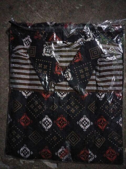 Bswart Batik Hrb026 Kenongo Hem Pendek Padi Pekalongan M L Xl Batik Pria Murah Modern Grosir