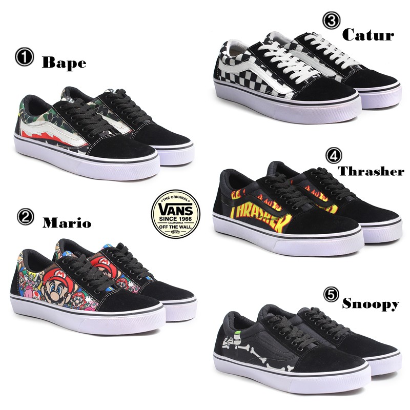 SEPATU SNEAKERS PRIA VANS OLD SKHOOL MOTIF / SEPATU VANS OLDSCHOOL / VANS PREMIUM / VANS AUTHENTIC