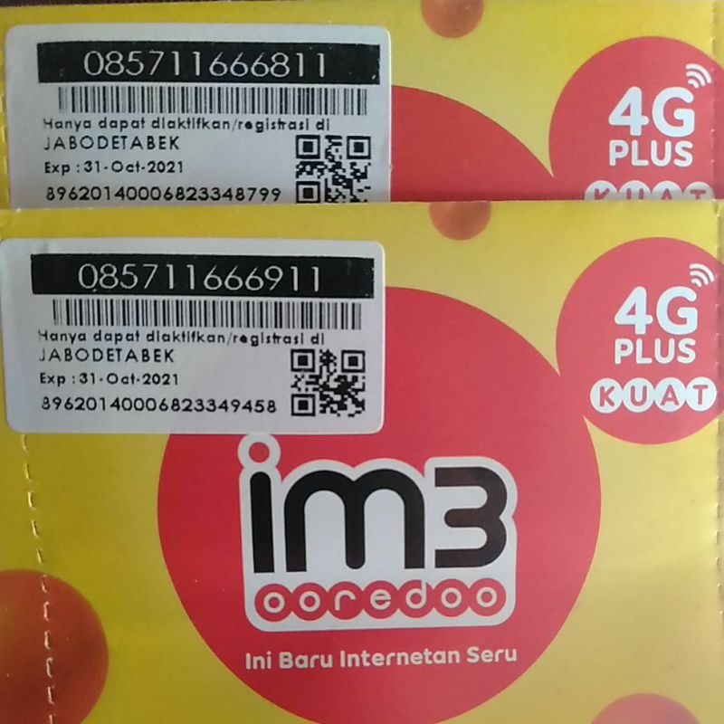 Nomor cantik IM3 triple tengah pasangan